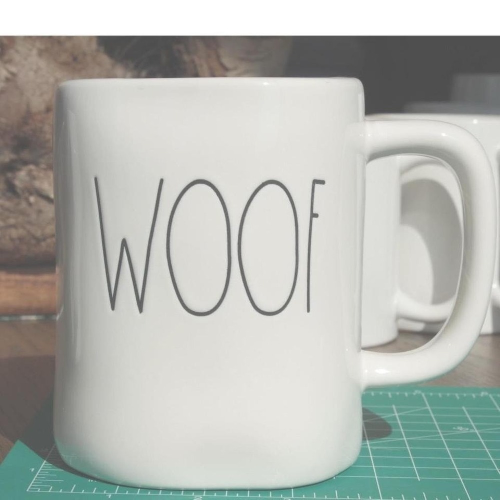 Rae Dunn "WOOF" Mug Artisan Collection by Magenta Dog Lover Mug